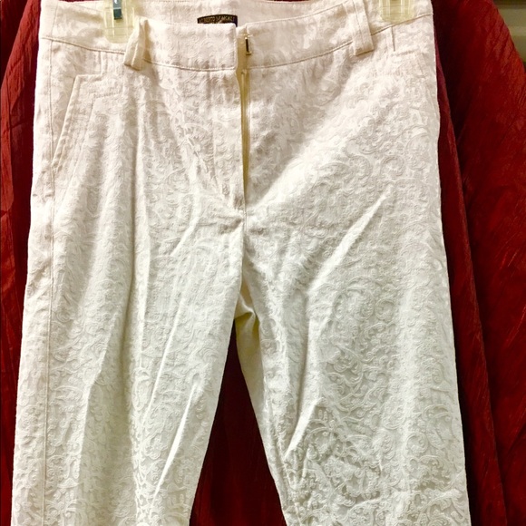 Alberto Makali cream textured print pants. - Picture 7 of 11